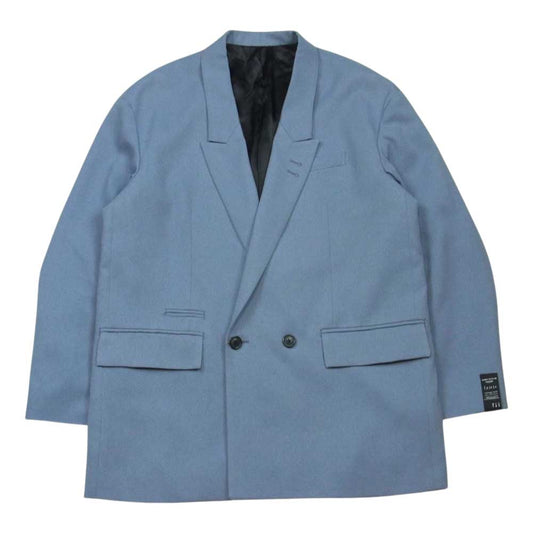 SHAREEF シャリーフ DOUBLE JK ドロップショルダー ダブル ジャケット 日本製 ライトブルー系 グレイッシュライトブルー系【中古】