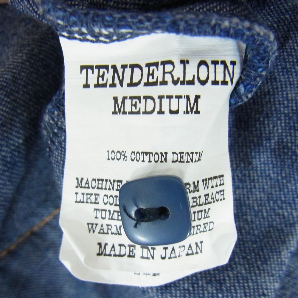 TENDERLOIN テンダーロイン 21SS WORK SHT B.D DENIM S/S ONE WASH