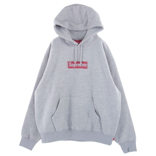 Supreme シュプリーム 23SS Inside Out Box Logo Hoodie インサイドアウト ボックス ロゴ フーディー パーカー グレー系 M【極上美品】【中古】