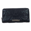 CHROME HEARTS クロムハーツ（原本無） REC F ZIP QUILTED セメタリークロス キルティング ラウンドジップ ウォレット 財布 ブラック系【中古】