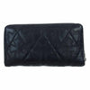 CHROME HEARTS クロムハーツ（原本無） REC F ZIP QUILTED セメタリークロス キルティング ラウンドジップ ウォレット 財布 ブラック系【中古】