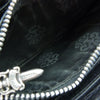 CHROME HEARTS クロムハーツ（原本無） REC F ZIP QUILTED セメタリークロス キルティング ラウンドジップ ウォレット 財布 ブラック系【中古】