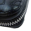 CHROME HEARTS クロムハーツ（原本無） REC F ZIP QUILTED セメタリークロス キルティング ラウンドジップ ウォレット 財布 ブラック系【中古】