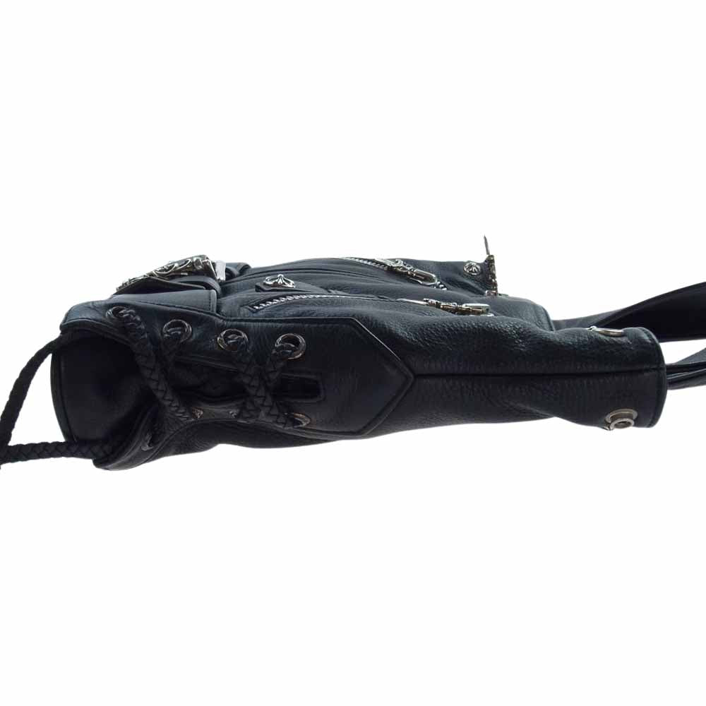 CHROME HEARTS クロムハーツ（原本無） JJ DEAN LG JJディーン レザー トート バッグ ラージ ブラック系【中古】