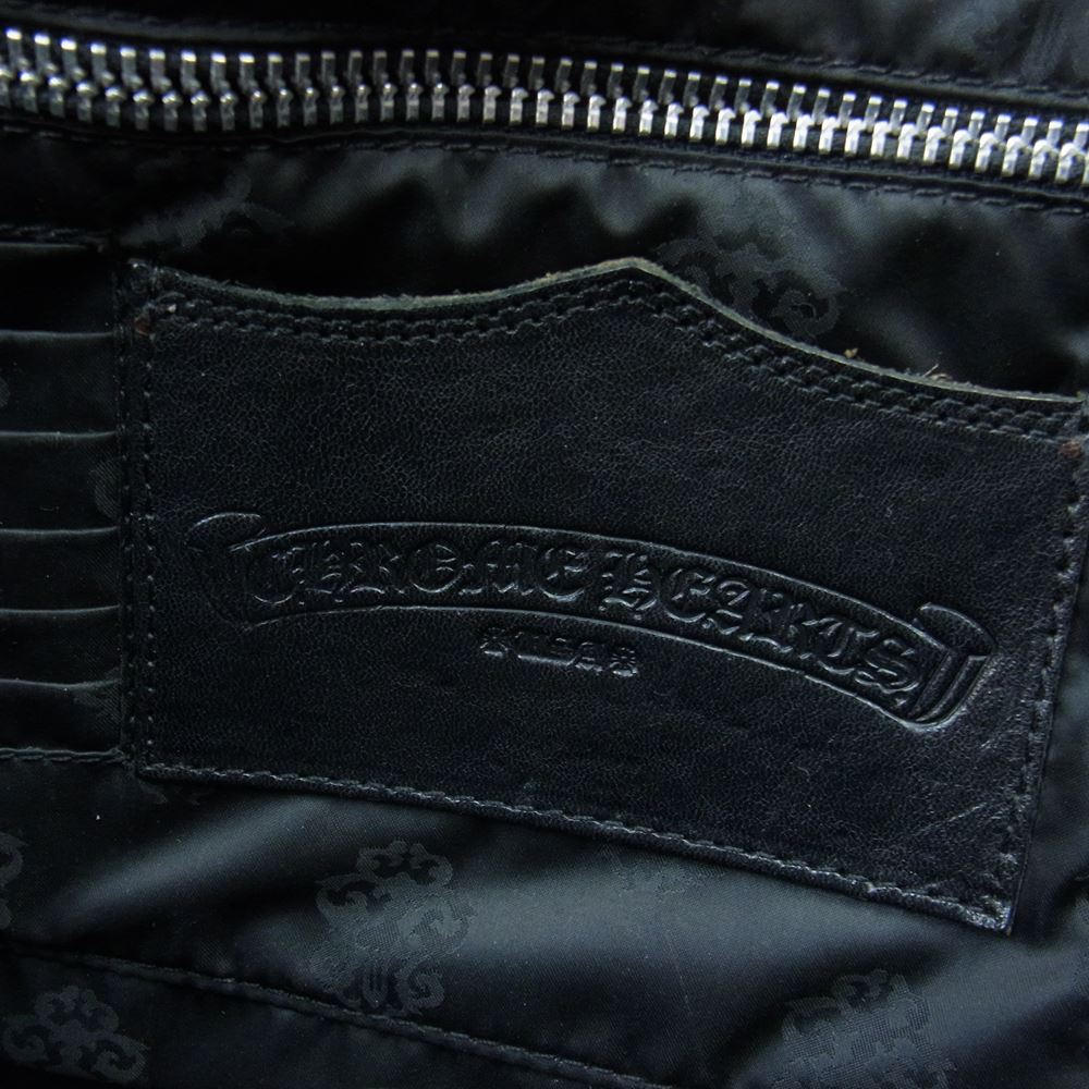 CHROME HEARTS クロムハーツ（原本無） JJ DEAN LG JJディーン レザー トート バッグ ラージ ブラック系【中古】