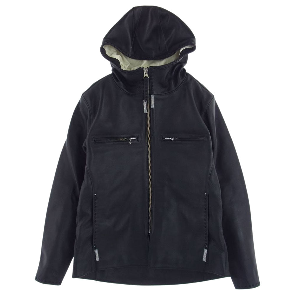 REDMOON レッドムーン NUMBER ONE LEATHERS  MADDOG 2 マッドドッグ レザー ジャケット カウレザー ブラック系 38【極上美品】【中古】