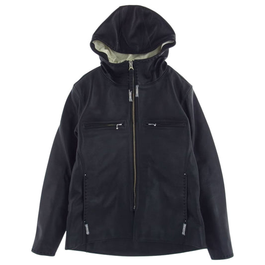 REDMOON レッドムーン NUMBER ONE LEATHERS  MADDOG 2 マッドドッグ レザー ジャケット カウレザー ブラック系 38【極上美品】【中古】