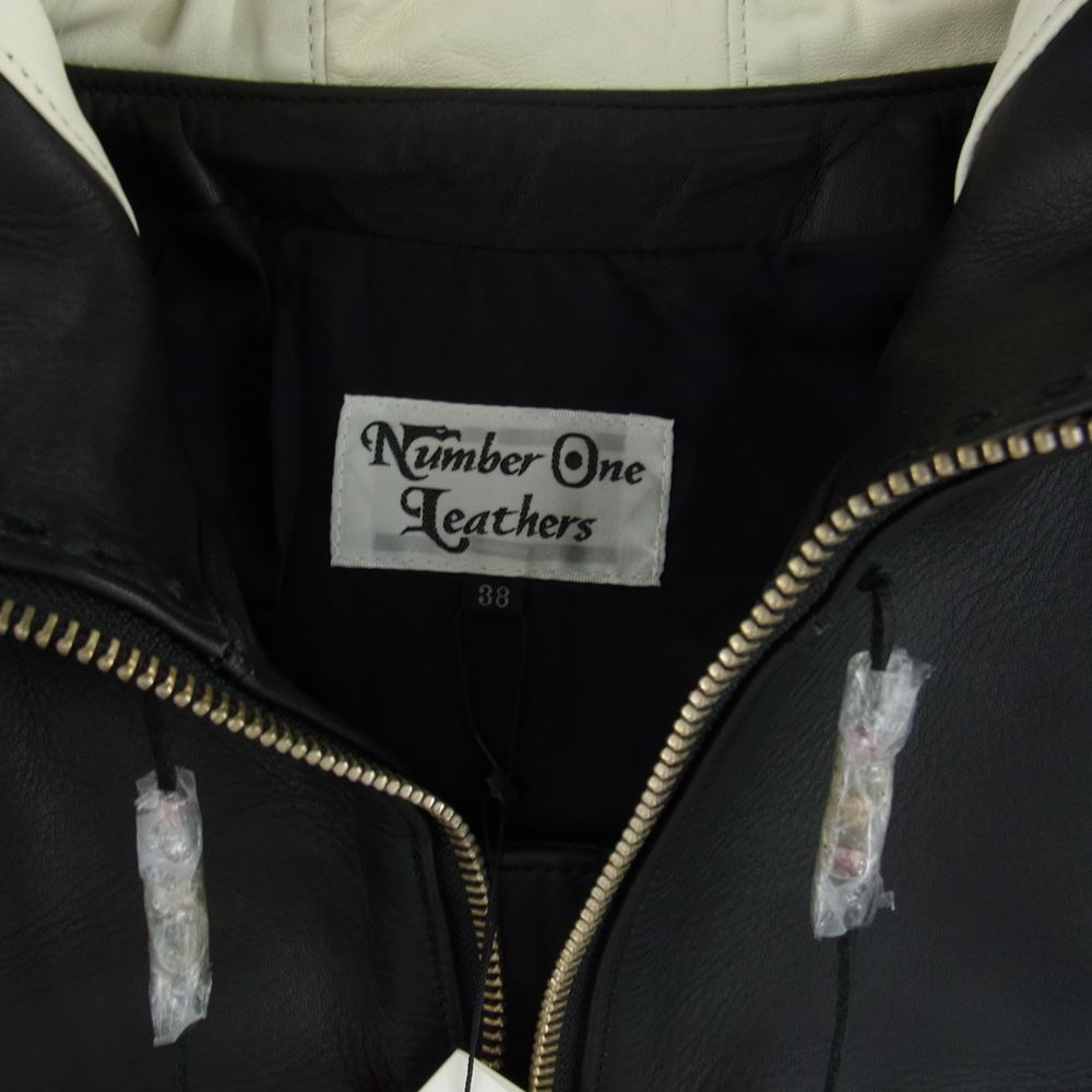 REDMOON レッドムーン NUMBER ONE LEATHERS  MADDOG 2 マッドドッグ レザー ジャケット カウレザー ブラック系 38【極上美品】【中古】