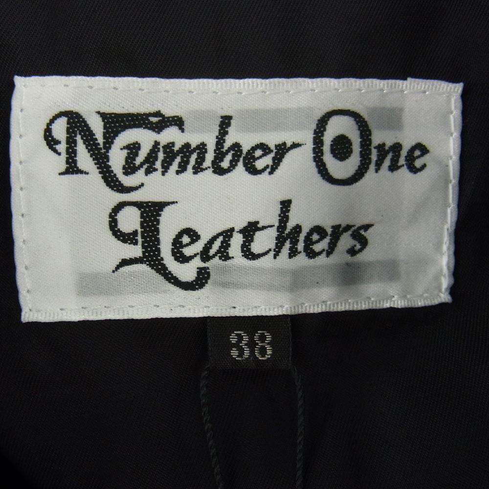 REDMOON レッドムーン NUMBER ONE LEATHERS  MADDOG 2 マッドドッグ レザー ジャケット カウレザー ブラック系 38【極上美品】【中古】