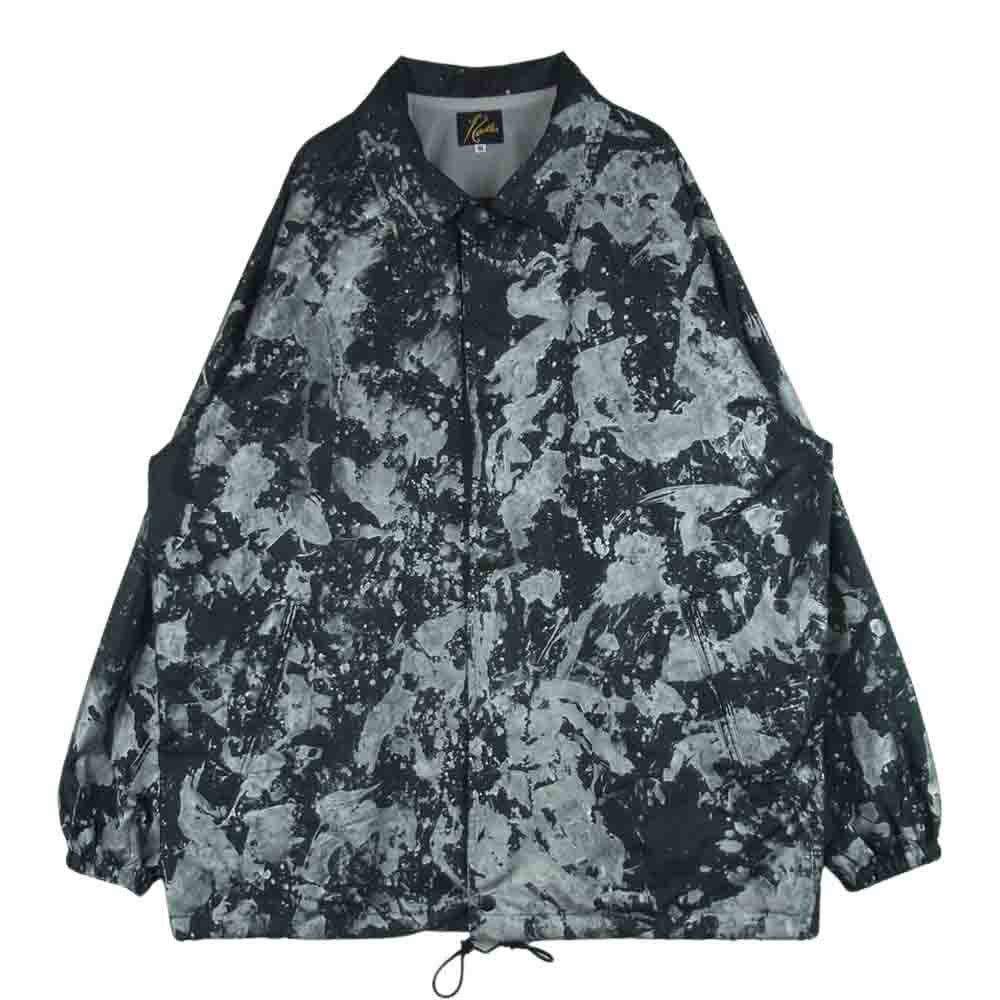 Needles ニードルス GL162 POLY TAFFETA REFLECTIVE PAINT COACH JACKET リフレクティブ ペイント コーチ ジャケット ブラック系 シルバー系 M【中古】