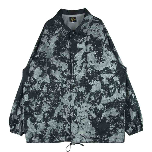 Needles ニードルス GL162 POLY TAFFETA REFLECTIVE PAINT COACH JACKET リフレクティブ ペイント コーチ ジャケット ブラック系 シルバー系 M【中古】
