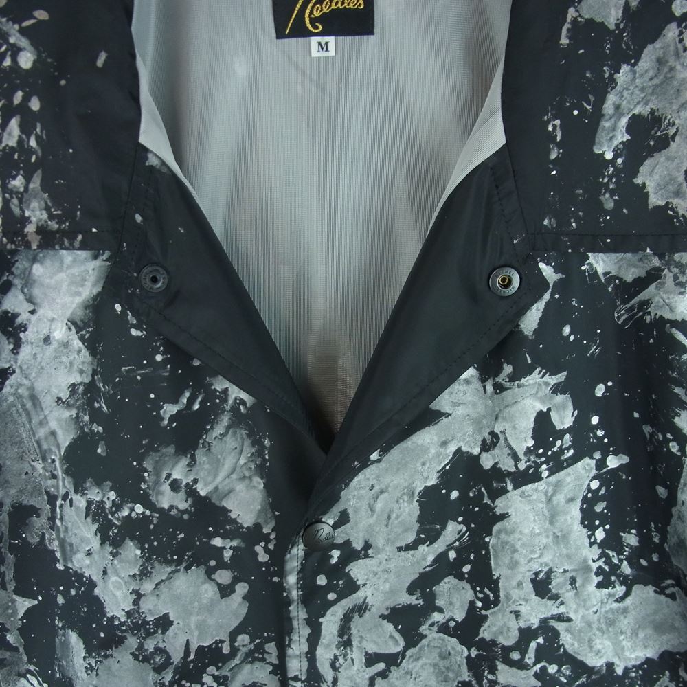 Needles ニードルス GL162 POLY TAFFETA REFLECTIVE PAINT COACH JACKET リフレクティブ ペイント コーチ ジャケット ブラック系 シルバー系 M【中古】