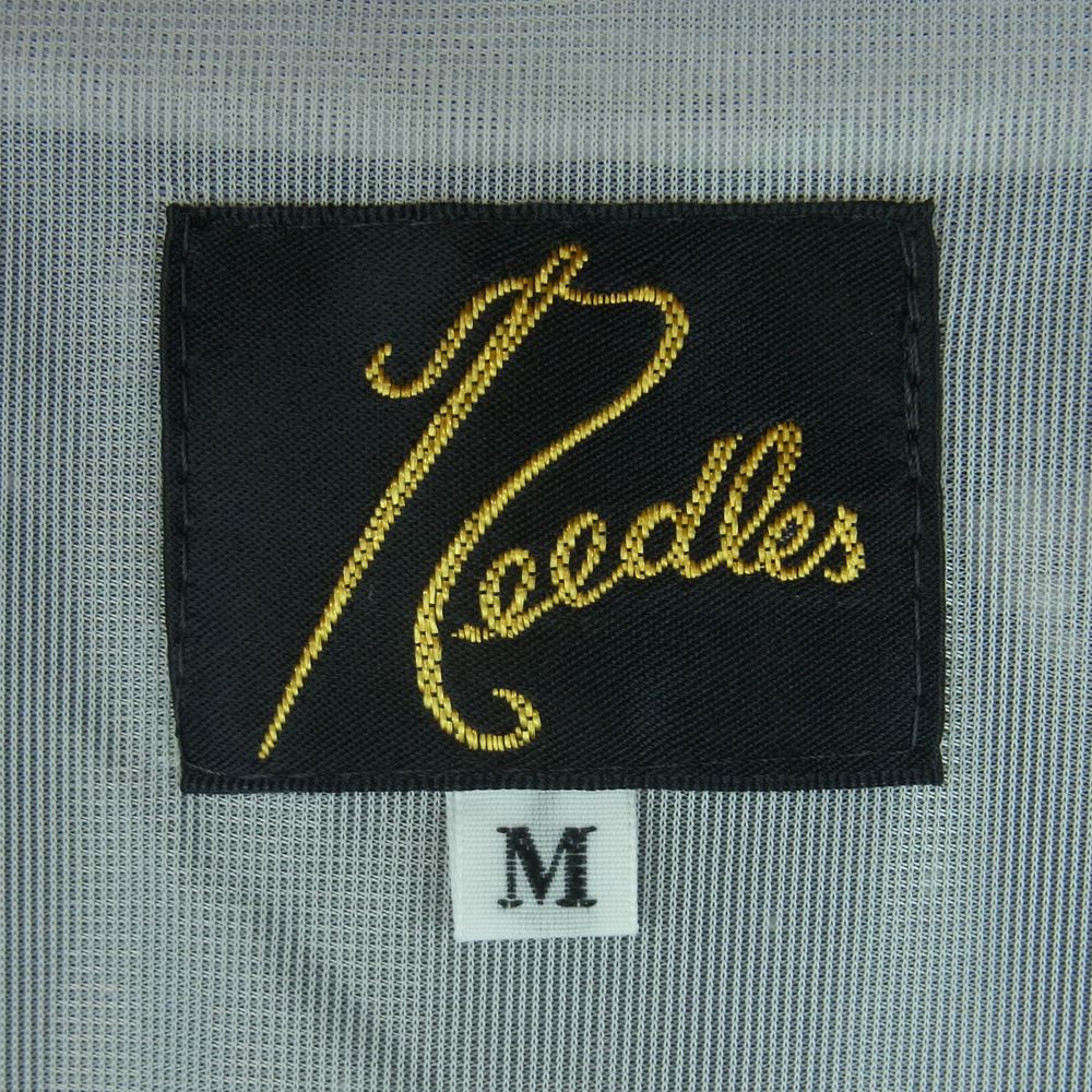 Needles ニードルス GL162 POLY TAFFETA REFLECTIVE PAINT COACH JACKET リフレクティブ ペイント コーチ ジャケット ブラック系 シルバー系 M【中古】