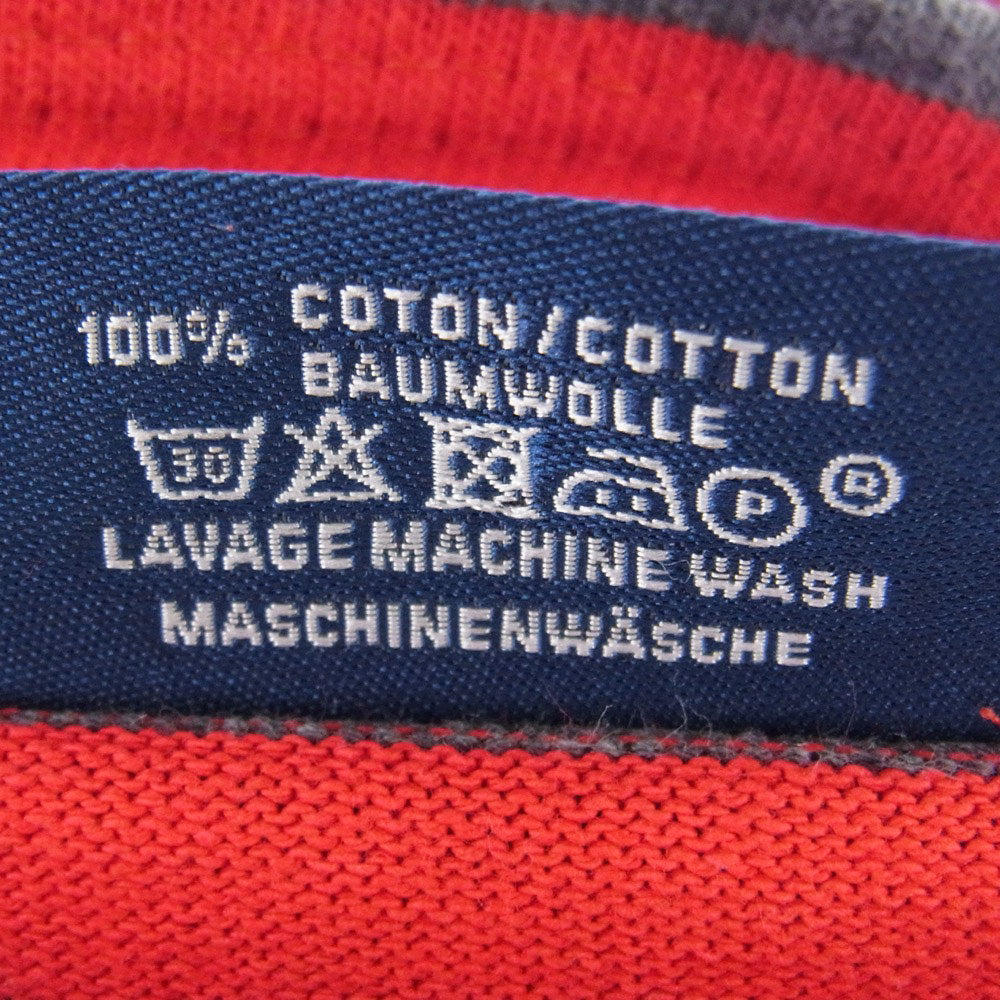 SAINT JAMES セントジェームス ボーダー バスクシャツ 長袖 Tシャツ レッド グレー レッド系 グレー系 USA36【中古】