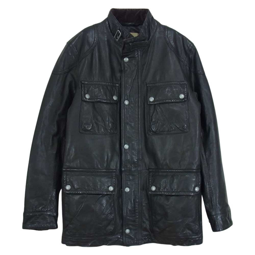 バナナリパブリック レザー ライダース モーターサイクル バイカー ジャケット ダークブラウン系 M【中古】