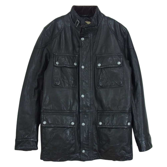 バナナリパブリック レザー ライダース モーターサイクル バイカー ジャケット ダークブラウン系 M【中古】