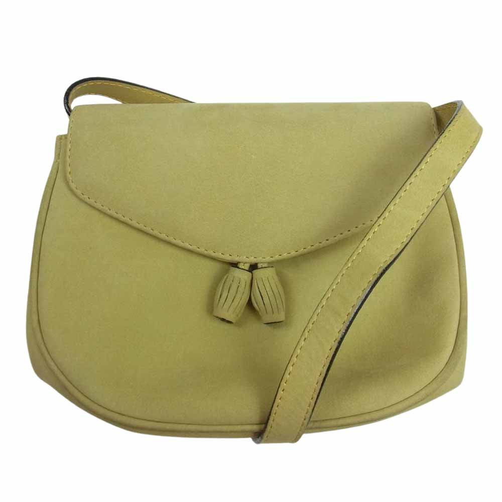 Salvatore Ferragamo サルヴァトーレフェラガモ BA212249 フリンジ ポシェット ショルダー バッグ  イエロー系【中古】