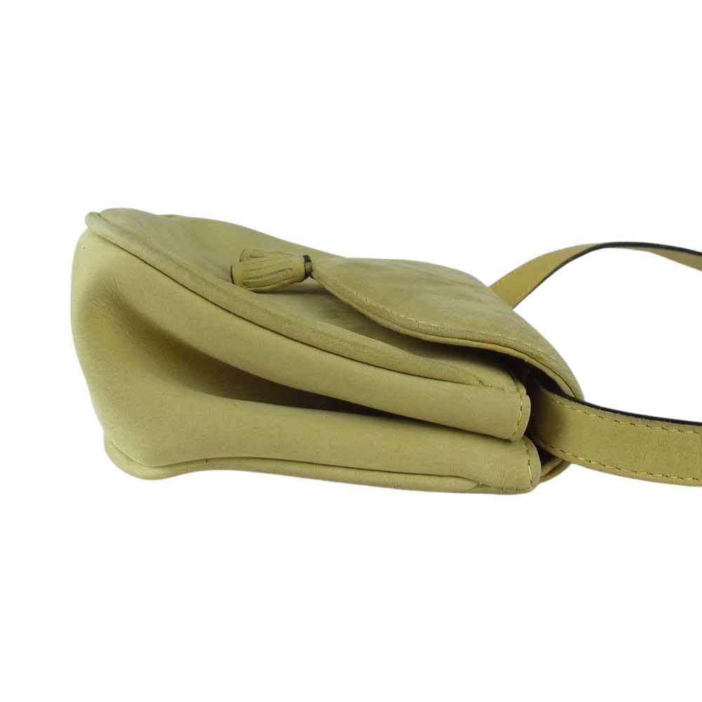 Salvatore Ferragamo サルヴァトーレフェラガモ BA212249 フリンジ ポシェット ショルダー バッグ  イエロー系【中古】