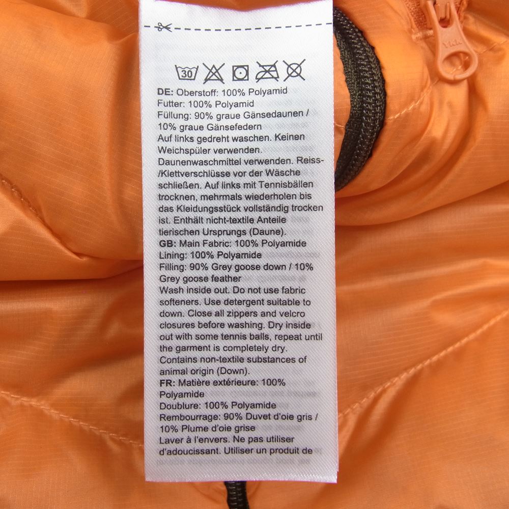 Mammut マムート 1013-02251 SEON IN VEST セオンイン ベスト リバーシブル ジップアップベスト オレンジ系 カーキ系 XL【中古】