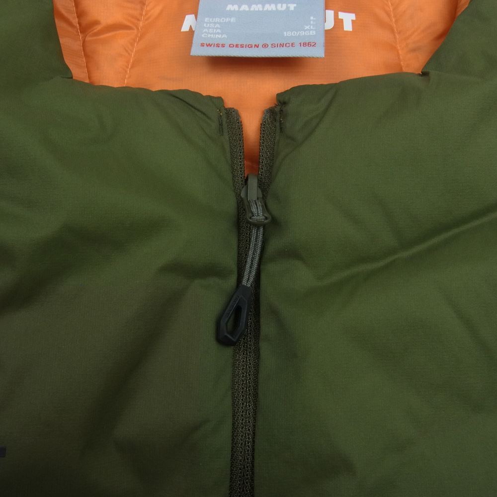 Mammut マムート 1013-02251 SEON IN VEST セオンイン ベスト リバーシブル ジップアップベスト オレンジ系 カーキ系 XL【中古】