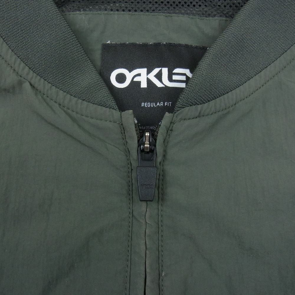 OAKLEY オークリー ナイロン ベスト カーキ系 XL【中古】