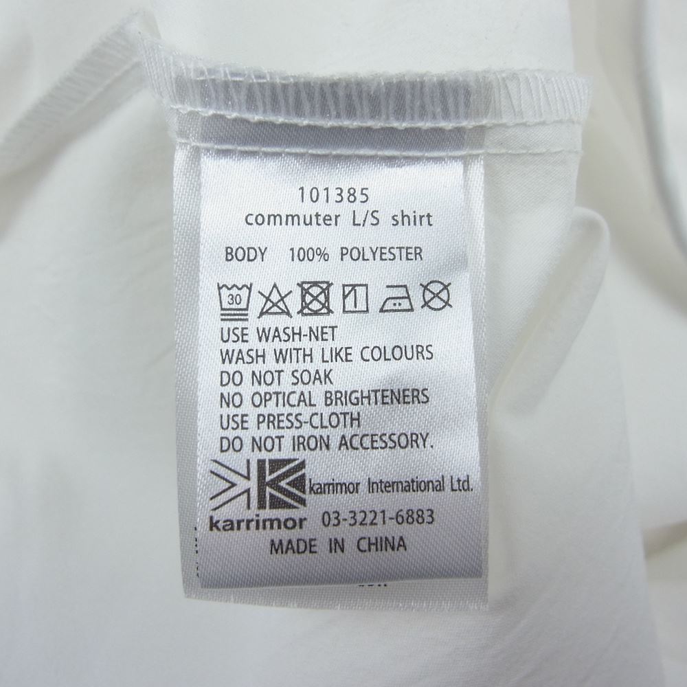 Karrimor カリマー 101385 commuter L/S shirt コミューター 長袖 シャツ ホワイト系 L【中古】