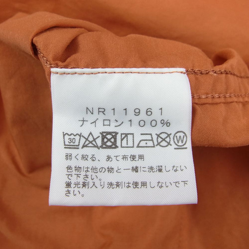 THE NORTH FACE ノースフェイス NR11961 L/S Nuptse Shirt ロングスリーブヌプシシャツ ブラック系 オレンジ系 XL【中古】