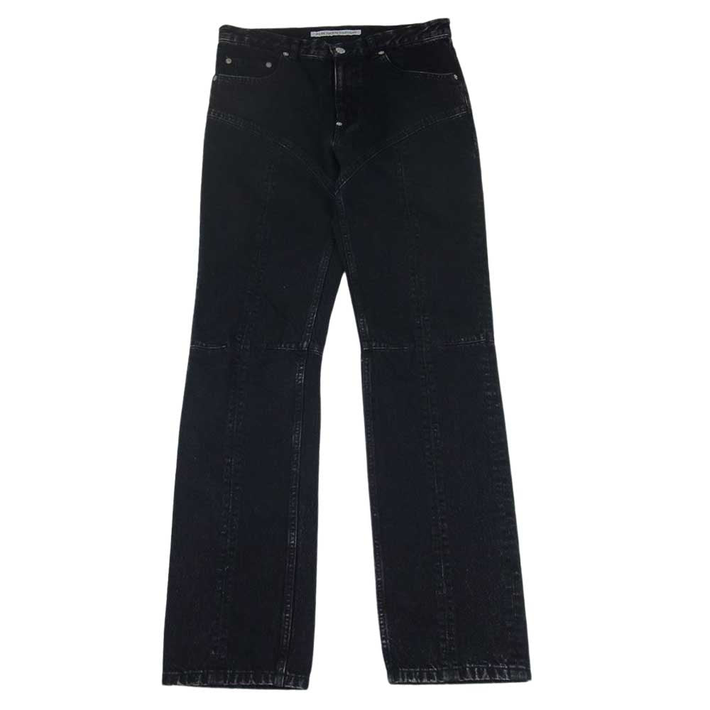 JOHN LAWRENCE SULLIVAN ジョンローレンスサリバン 2A008-0322-36 WASHED DENIM SWITCHED PANTS ウォッシュド デニム スウィッチド パンツ ブラック系 46【美品】【中古】