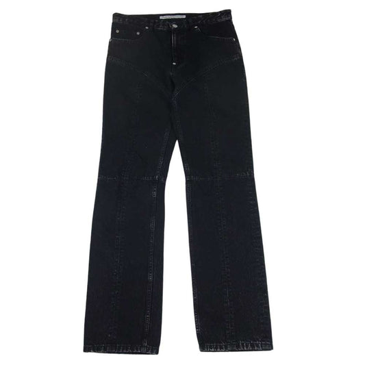 JOHN LAWRENCE SULLIVAN ジョンローレンスサリバン 2A008-0322-36 WASHED DENIM SWITCHED PANTS ウォッシュド デニム スウィッチド パンツ ブラック系 46【美品】【中古】