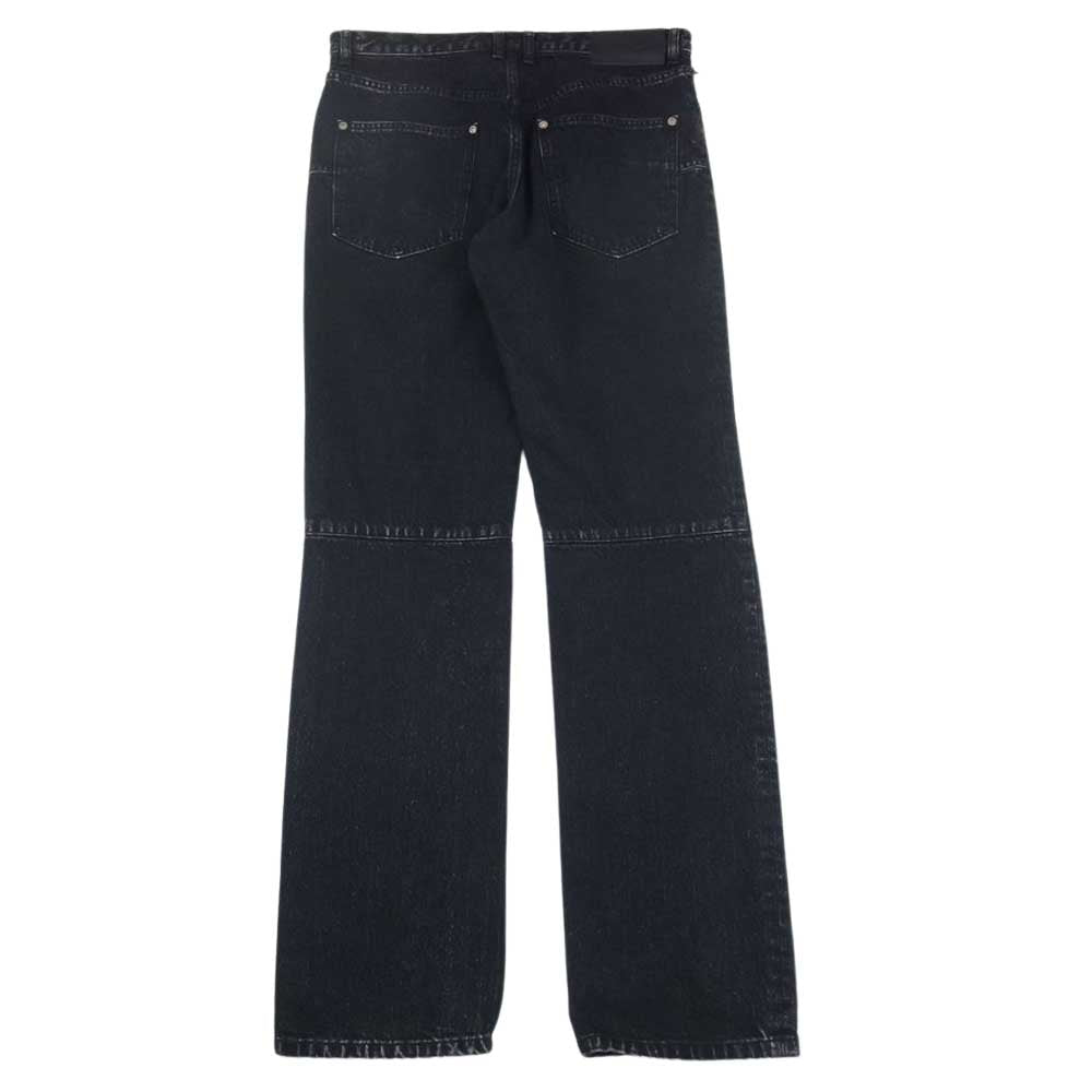 JOHN LAWRENCE SULLIVAN ジョンローレンスサリバン 2A008-0322-36 WASHED DENIM SWITCHED PANTS ウォッシュド デニム スウィッチド パンツ ブラック系 46【美品】【中古】