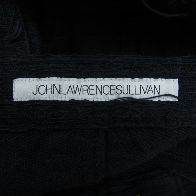 JOHN LAWRENCE SULLIVAN ジョンローレンスサリバン 2B019-0322-18 Crash Denim 5POCKET Pants クラッシュ デニム パンツ ブラック系 46【中古】