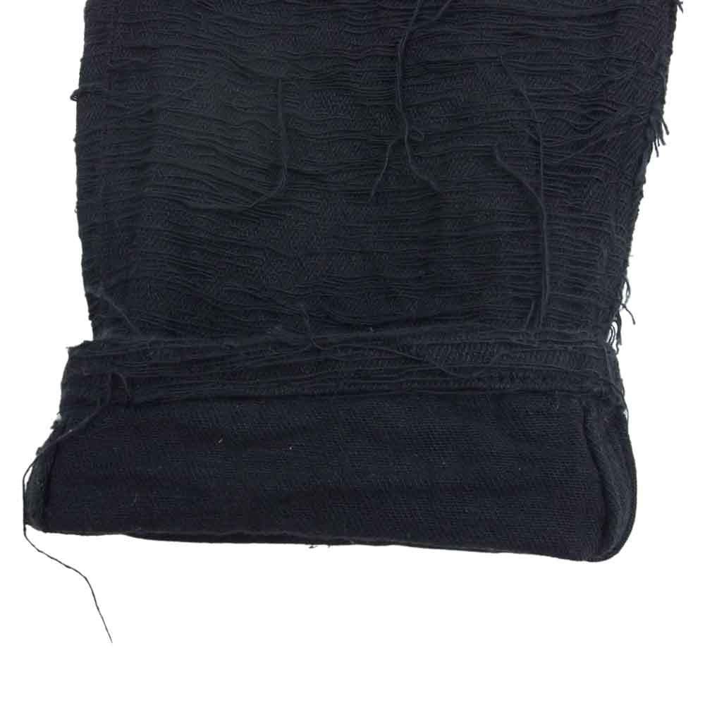 JOHN LAWRENCE SULLIVAN ジョンローレンスサリバン 2B019-0322-18 Crash Denim 5POCKET Pants クラッシュ デニム パンツ ブラック系 46【中古】