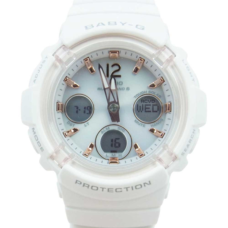 G-SHOCK ジーショック BGA-2800-7AJF BABY-G ベビージー レディース 腕時計 ウォッチ ホワイト系【極上美品】【中古】