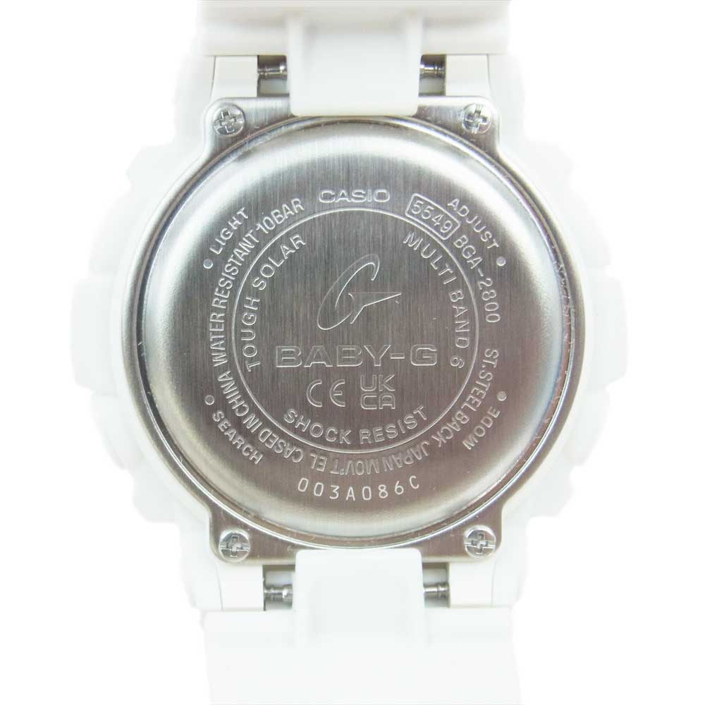 G-SHOCK ジーショック BGA-2800-7AJF BABY-G ベビージー レディース 腕時計 ウォッチ ホワイト系【極上美品】【中古】