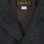 ORGUEIL オルゲイユ OR-4108 尾州産 グレンチェック ジャケット グレー系 38【美品】【中古】
