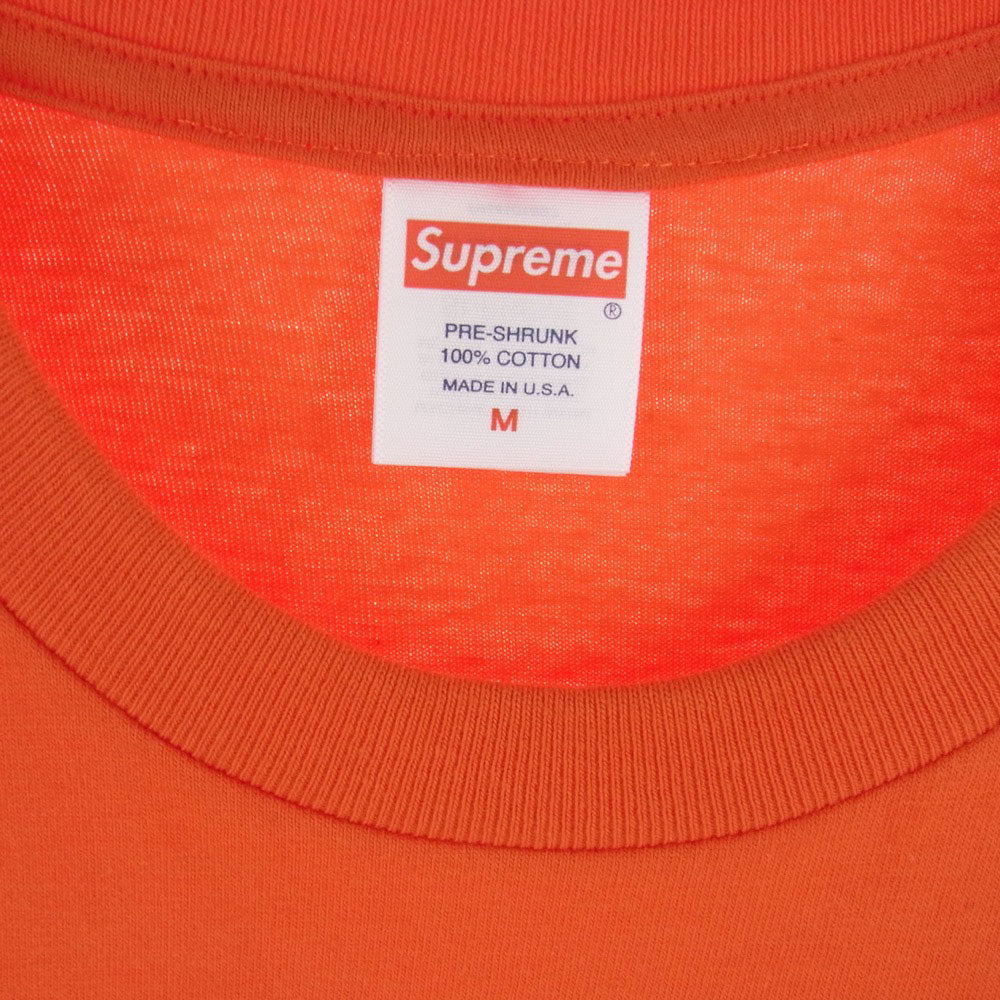 Supreme シュプリーム 22AW Milford Graves Tee ミルフォード グレイブス 半袖 Tシャツ オレンジ系 M【中古】