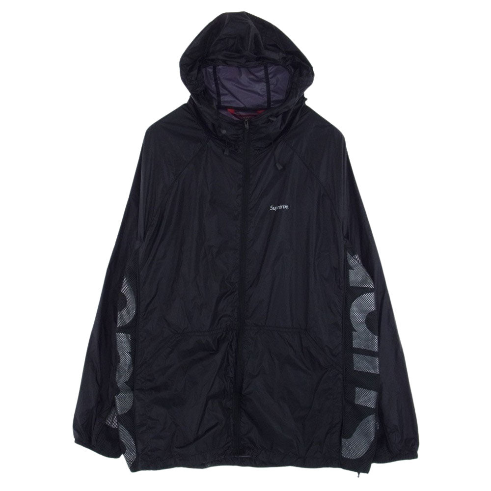 Supreme シュプリーム 22SS Ripstop Hooded Windshell リップストップ フーデッド ウィンドシェル ジャケット パーカー ナイロン ブラック系 M【中古】