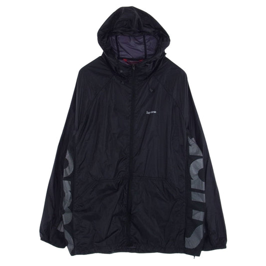 Supreme シュプリーム 22SS Ripstop Hooded Windshell リップストップ フーデッド ウィンドシェル ジャケット パーカー ナイロン ブラック系 M【中古】