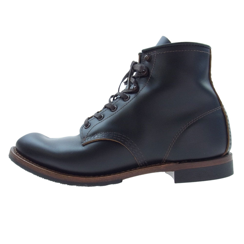 RED WING レッドウィング 9060 茶芯 BECKMAN FLATBOX ベックマン フラットボックス ブラック クロンダイク ワーク ブーツ ブラック系 27cm【中古】