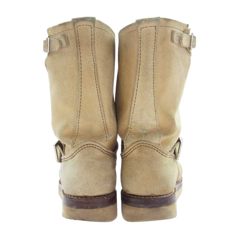 RED WING レッドウィング 8268 スタッズ ソール カスタム スエード エンジニア ブーツ  ベージュ系 US8.5【中古】