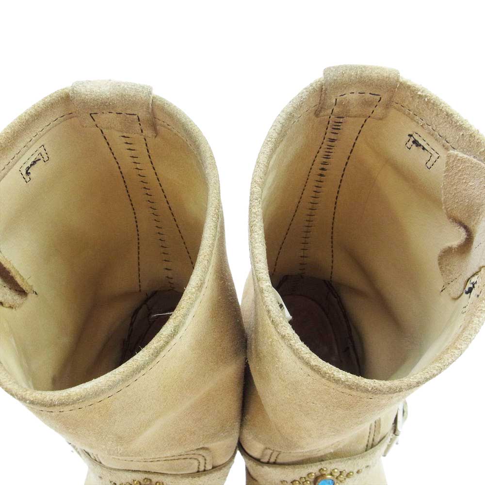 RED WING レッドウィング 8268 スタッズ ソール カスタム スエード エンジニア ブーツ  ベージュ系 US8.5【中古】