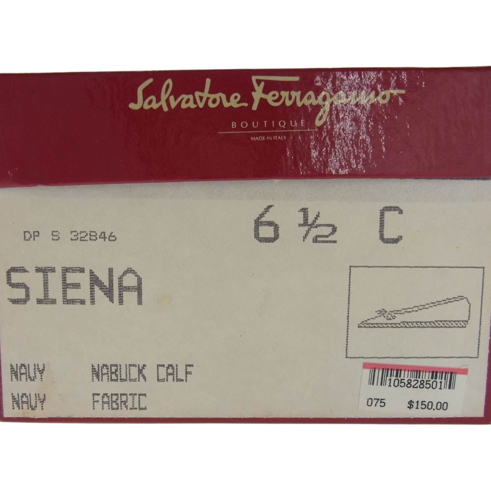 Salvatore Ferragamo サルヴァトーレフェラガモ ヴァラ リボン パンプス ブラック系 6.5【中古】