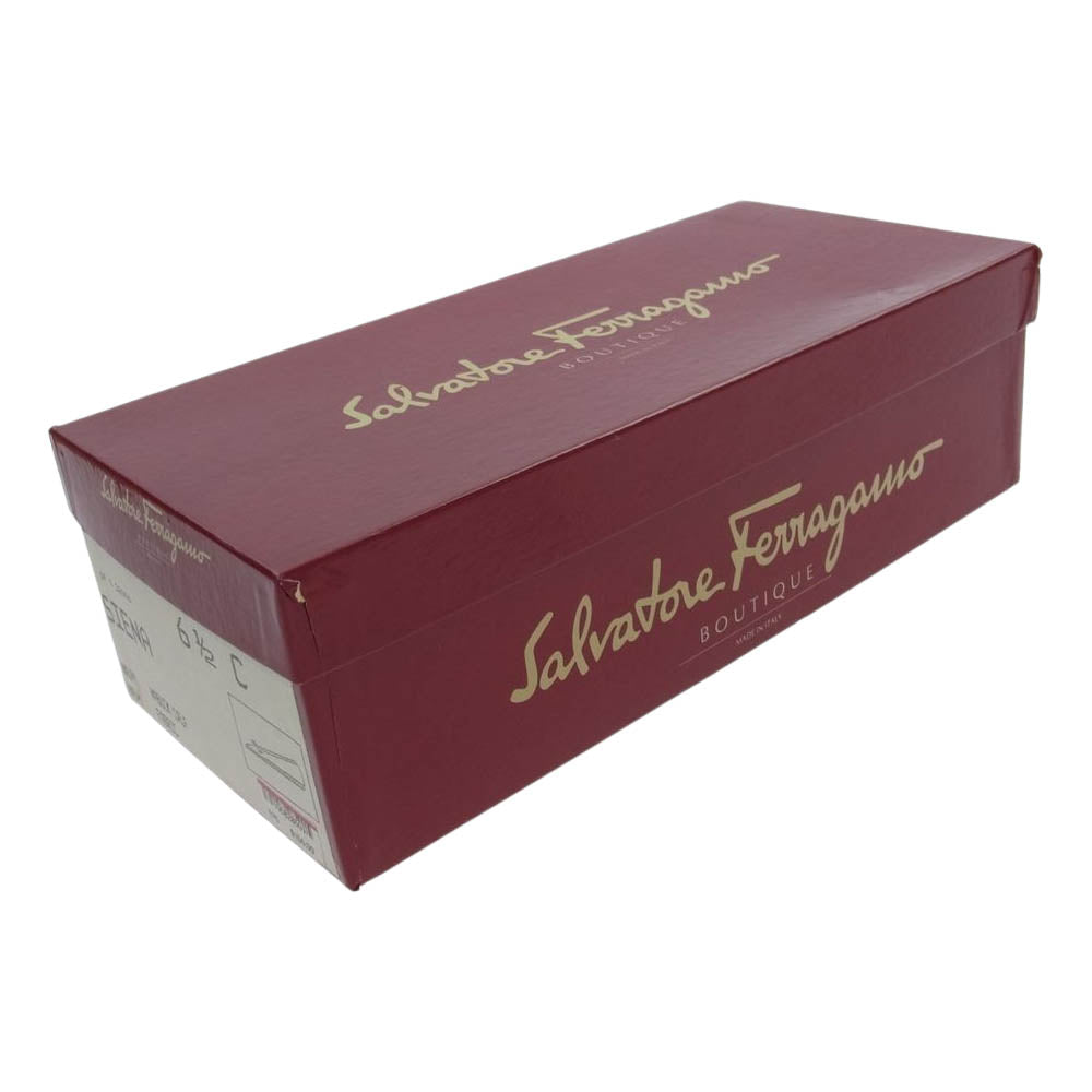 Salvatore Ferragamo サルヴァトーレフェラガモ ヴァラ リボン パンプス ブラック系 6.5【中古】