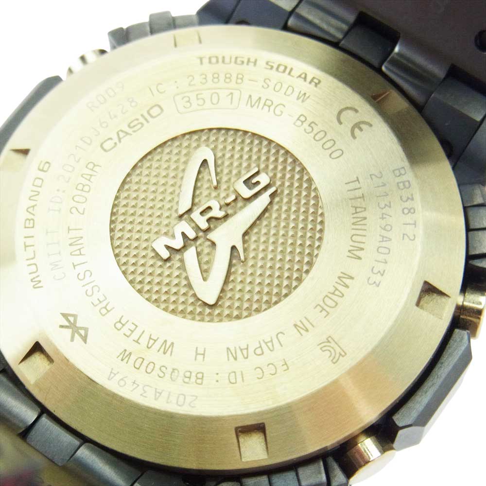 CASIO G-SHOCK カシオ ジーショック MRG-B5000B-1JR MR-G 電波ソーラー 腕時計 ウォッチ ブラック系【美品】【中古】