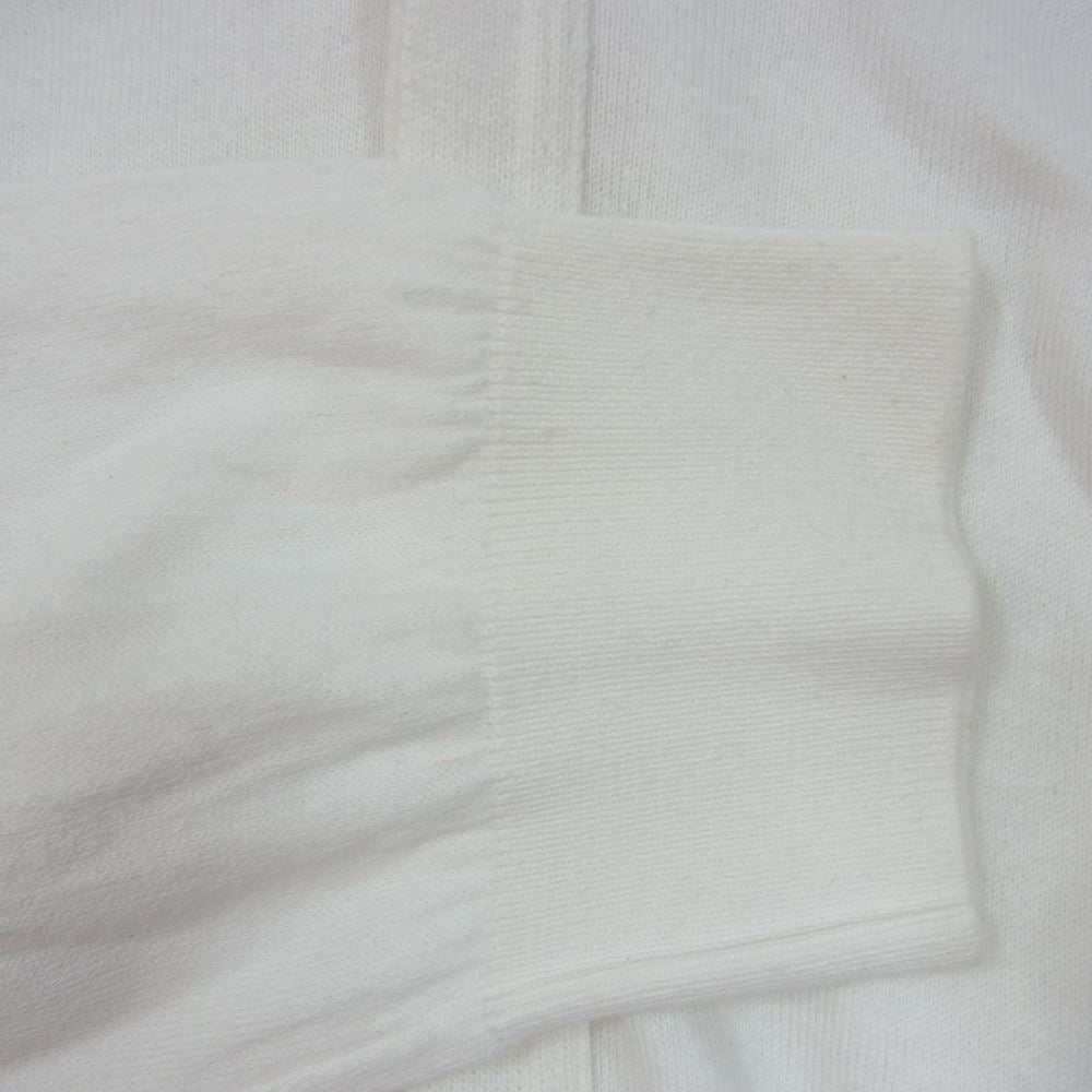 JOHN SMEDLEY ジョンスメドレー シーアイランドコットン 30G Vネック ニット カーディガン ホワイト系 M【中古】