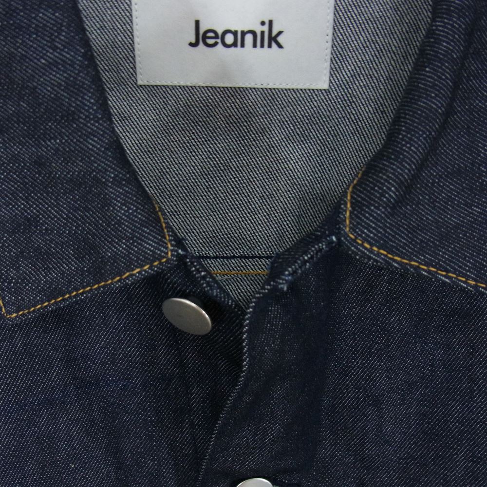 ジーニック  JEANIK0103 ワンウォッシュ コットン デニムジャケット インディゴブルー系 XL【美品】【中古】