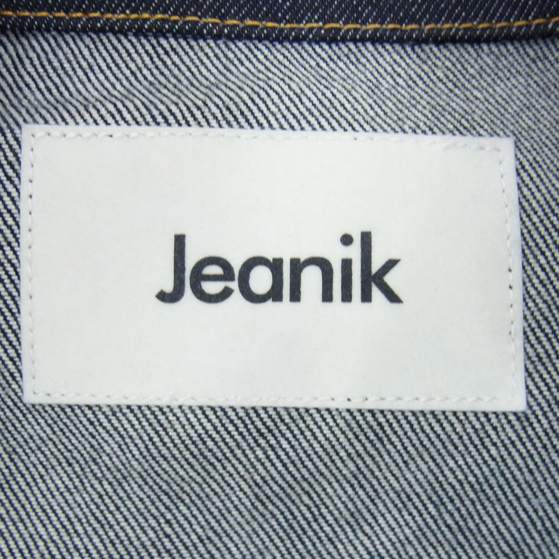 ジーニック  JEANIK0103 ワンウォッシュ コットン デニムジャケット インディゴブルー系 XL【美品】【中古】
