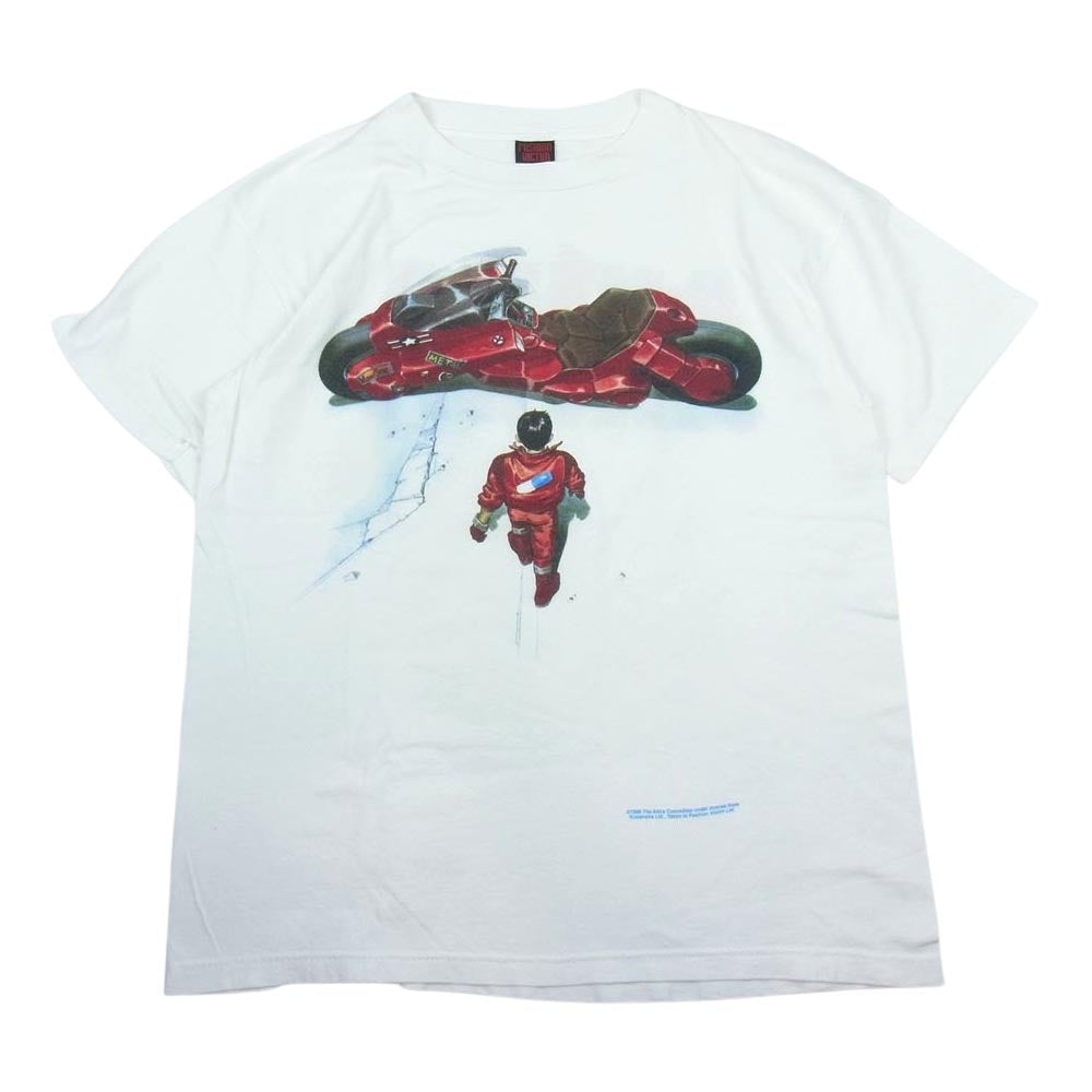 ファッション ヴィクティム 80s ヴィンテージ AKIRA アキラ プリント Tシャツ ホワイト系 L【中古】