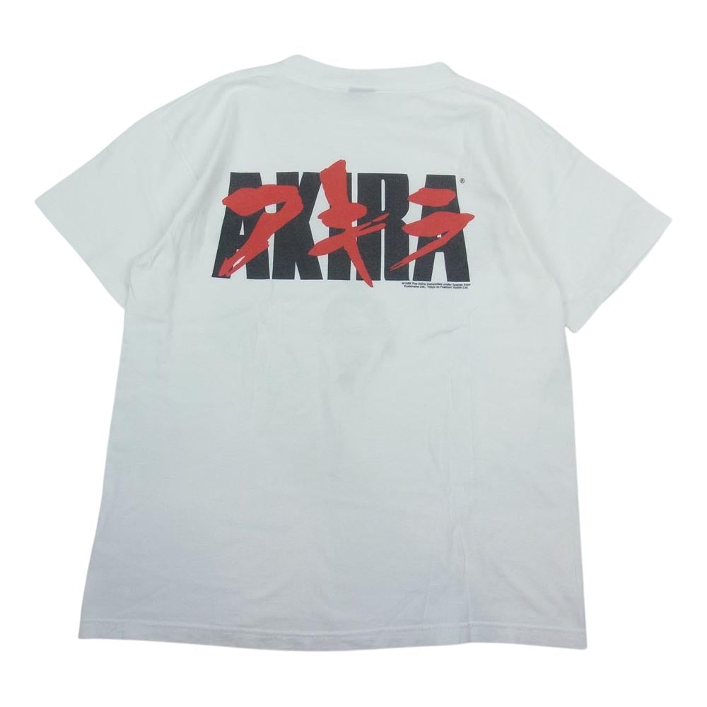 ファッション ヴィクティム 80s ヴィンテージ AKIRA アキラ プリント Tシャツ ホワイト系 L【中古】