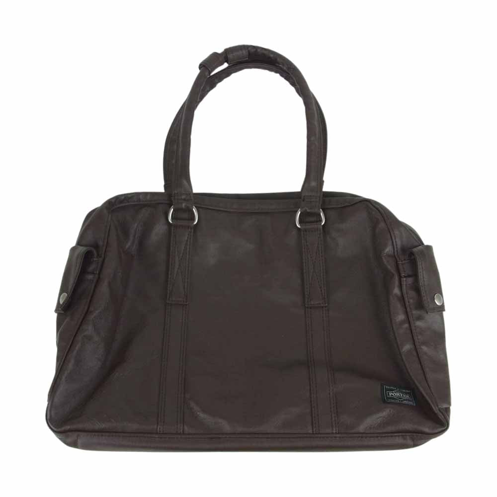 PORTER ポーター フリースタイル ボストンバッグ ブラウン系【中古】